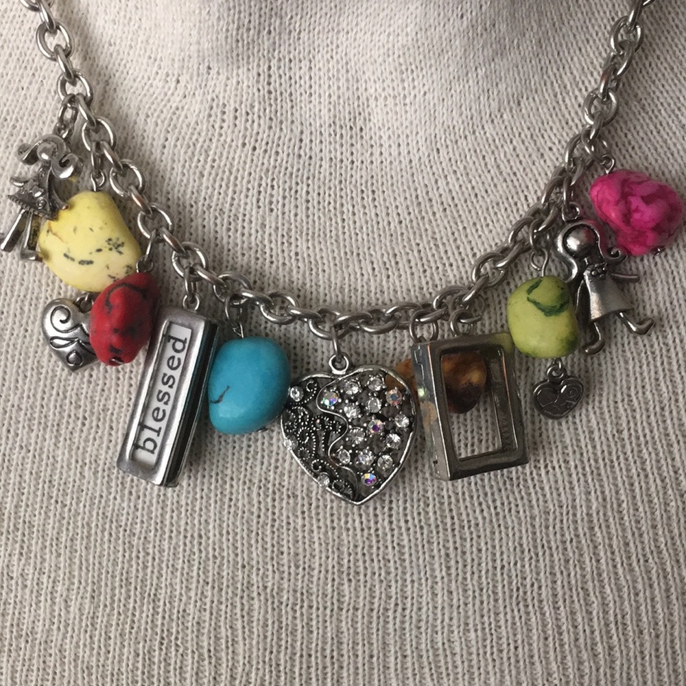 Whimsical Chico’s Necklace with Charms